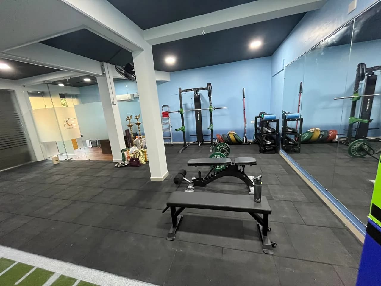 The Kinetic Edge training floor, where its athletes prepare